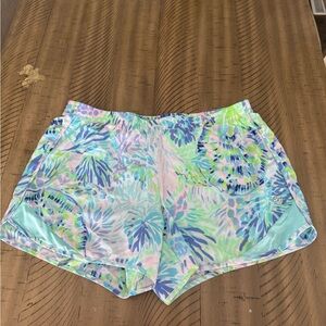 Lilly Pulitzer Pastel Floral Athletic Shorts